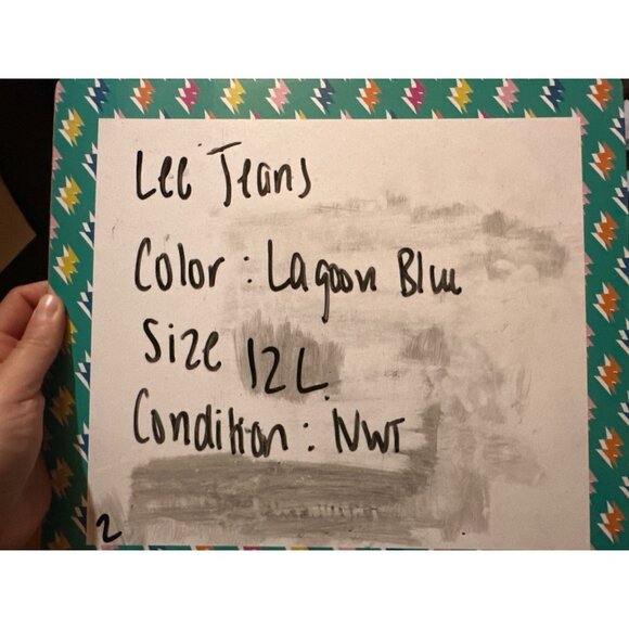 NWT LEE Women’s Shape Illusions Mid-Rise Bootcut Jeans – Lagoon Blue, Size 12L - Picture 4 of 4